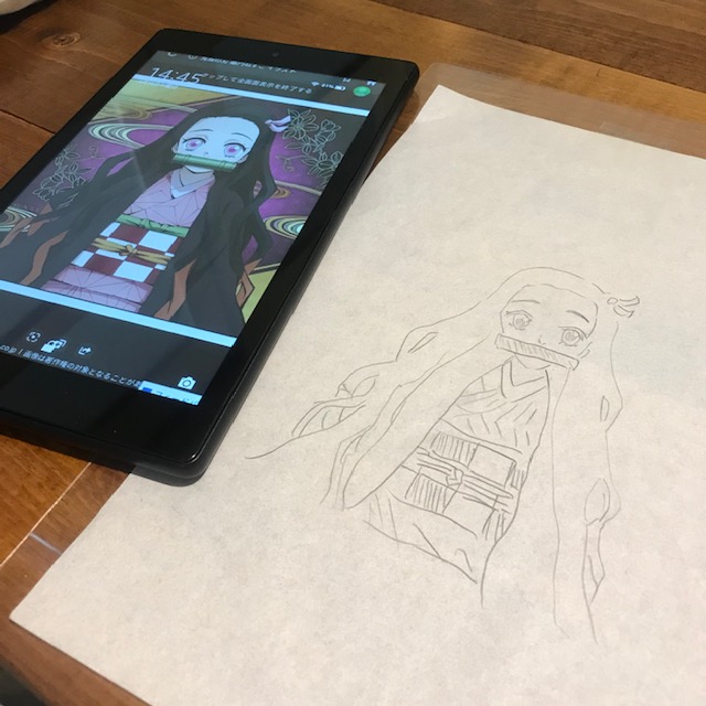 タブレットやスマホで写し絵完成図