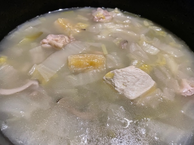 塩レモンカマンベールチーズ鍋